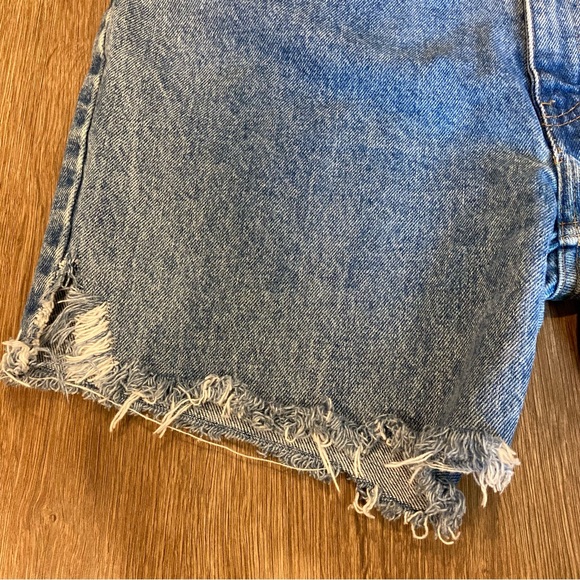 Vtg Jordache Jean Cutoff Shorts Denim High Rise Mismatched Lengths 8 - Picture 3 of 13